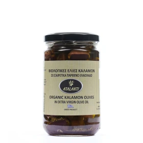 Organiczne oliwki Kalamata w oliwie z oliwek, 290g