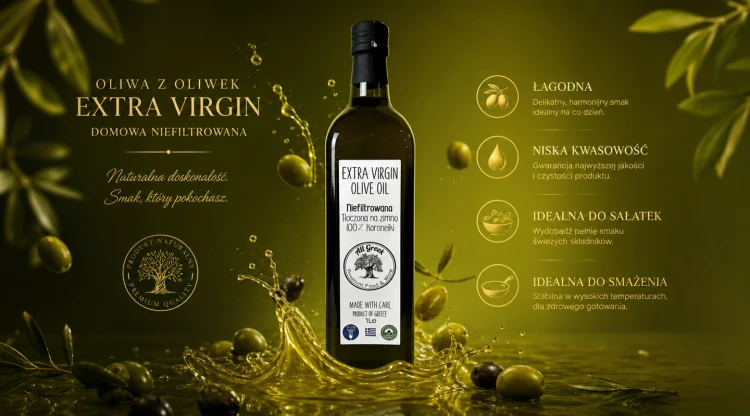 Naturalna grecka oliwa Extra Virgin