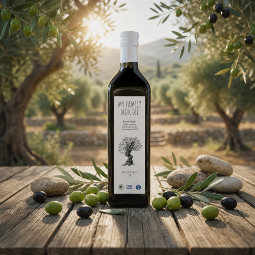Domowa grecka oliwa Extra Virgin Koroneiki 500ml