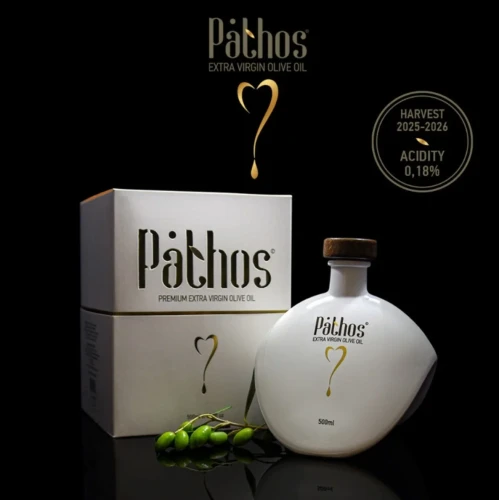 Pathos BIO oliwa Koroneiki z Krety w designerskiej butelce 500 ml