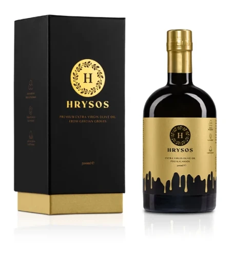 Oliwa extra virgin Hrysos z chronionym oznaczeniem PDO Kalamata
