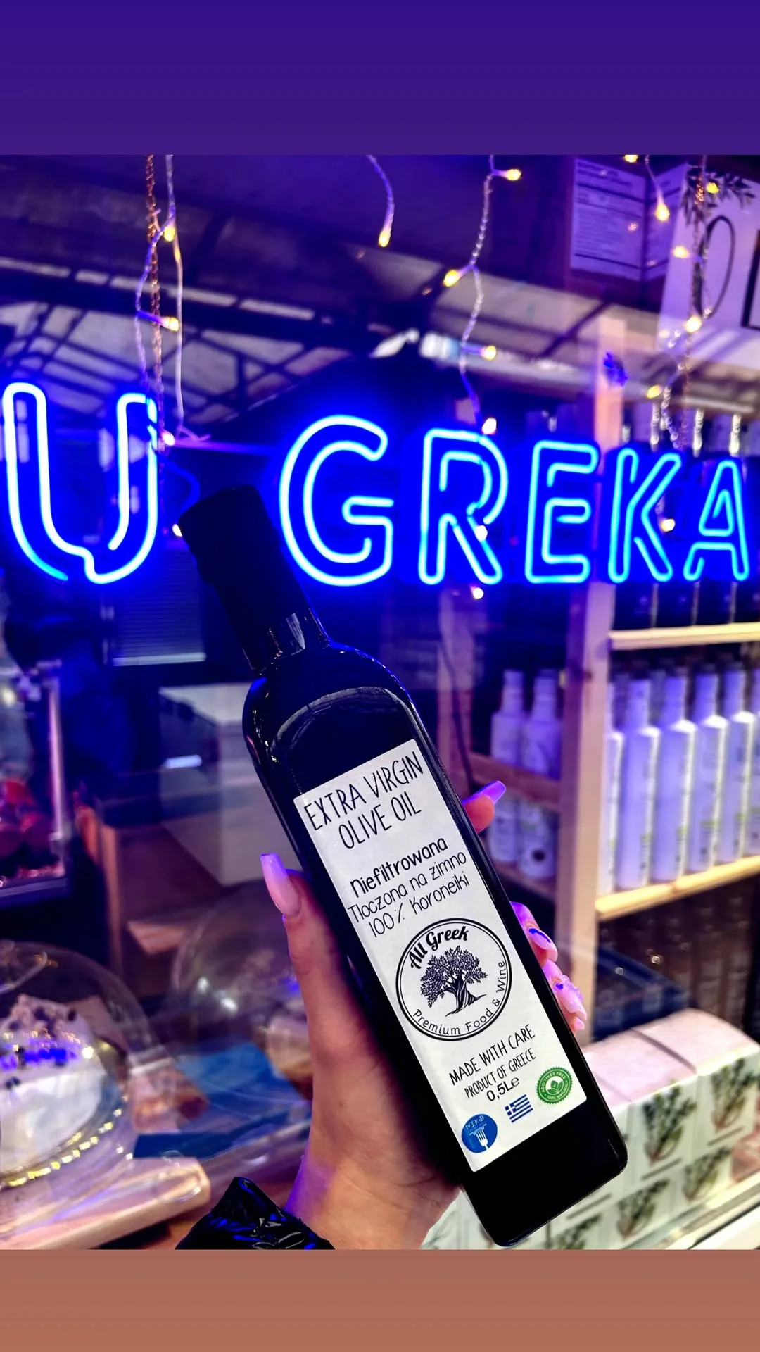 Sklep U Greka z greckimi delikatesami i oliwą z oliwek