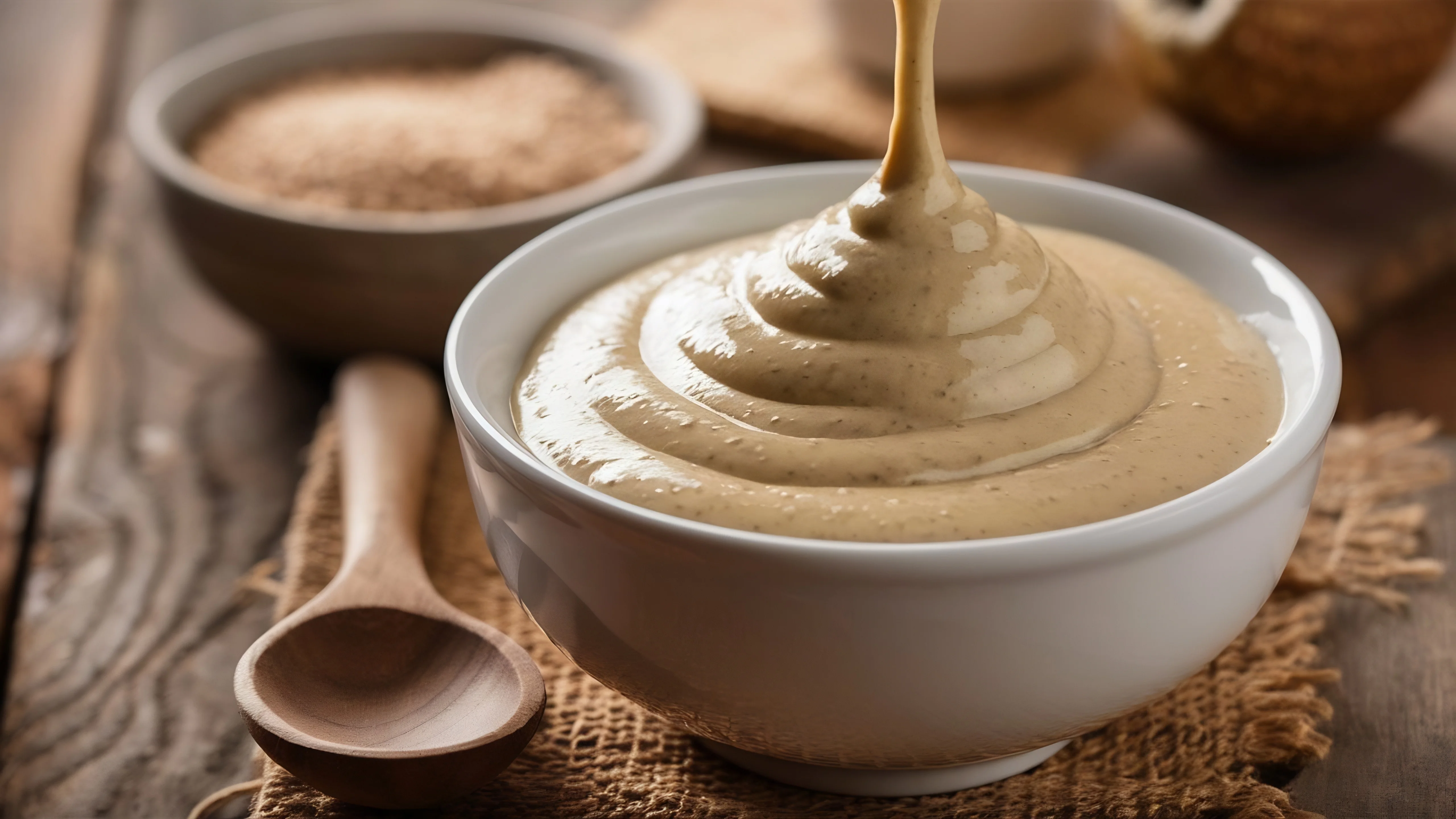 Greckie tahini przygotowane z wysokiej jakości ziaren sezamu